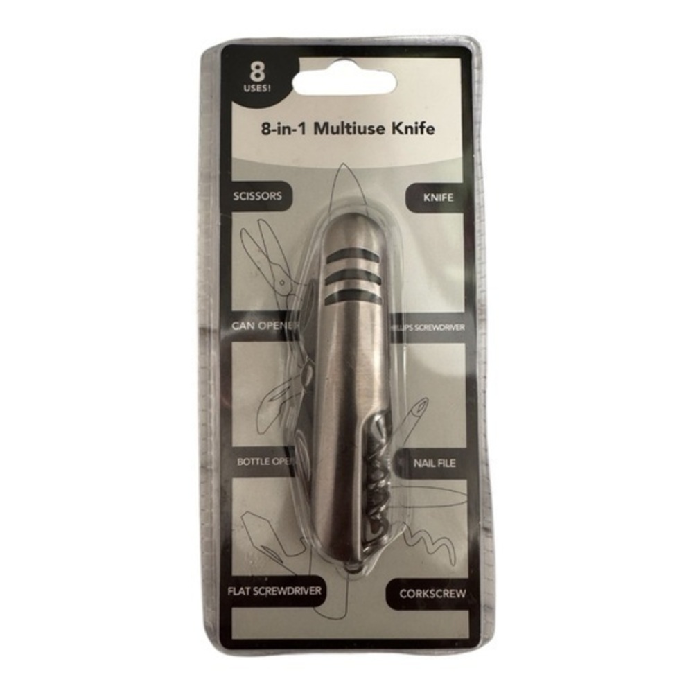 5/$25 Compact Silver Multi-Tool Knife
